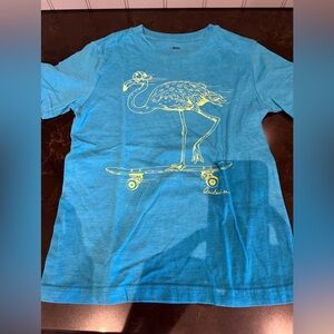 QUIKSILVER Boys Size Youth Small Blue & Yellow Short Sleeve Tee Athletic…